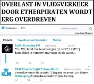 Verzoekje vanuit de “cockpit”